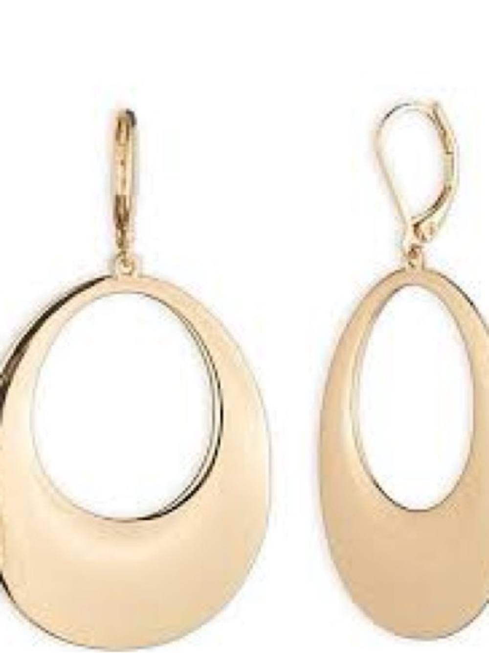 Ralph Lauren Goldtone Orbital Drop Earrings